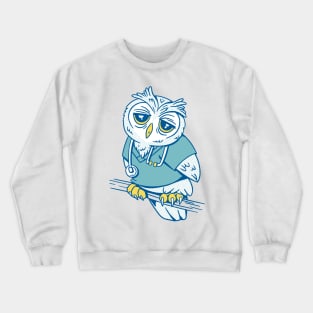 Owl nurse Crewneck Sweatshirt